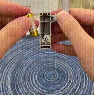 Automatic cabinet light in action