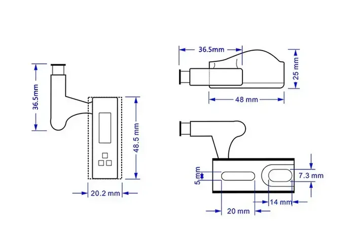 Product size illustration