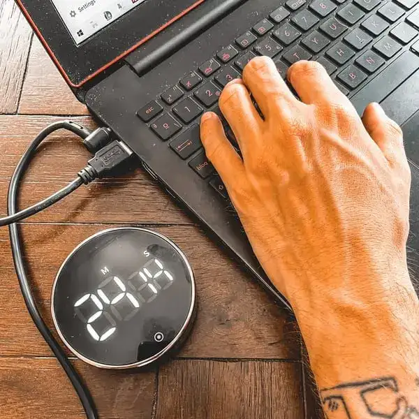 Sleek design of the timer