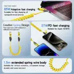 4-in-1 Spring-Loaded Charging Cable - Image 2