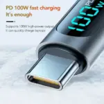USB-C 100W Turbo Charge Cable with LED Power Display - Image 6