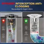 2-in-1 Pop-Up Sink Stopper & Drain Filter - Removable Hair Catcher for Clog-Free Drains - Image 3
