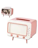 Creative Retro TV Tissue Box Cover & Phone Holder - Image 4