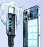 USB-C 100W Turbo Charge Cable with LED Power Display - Image 2