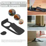 Invisible Wedge Door Stopper – Soft Close, Spring Bracket, Wall Protector - Image 6