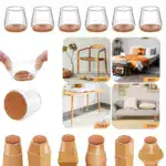 Transparent Chair Leg Floor Protector