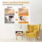 Transparent Chair Leg Floor Protector - Image 8