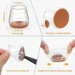 Transparent Chair Leg Floor Protector - Image 7