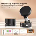 Vacuum Magnetic Phone Stand, Adjustable Mechanical Vacuum Magnetic Car Suction Phone Holder with Telescopic Structure, Magnetic phone holder - Image 6