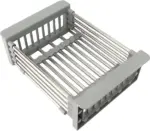 Adjustable Over-the-Sink Dish Drying Rack – Stainless Steel Drain Basket - Image 7