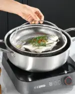 All-In-One Stainless Steel Steamer With Handle - Image 3