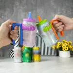 Soda Can Lid Holder – Reusable Can Handle & Straw Lid 🥤