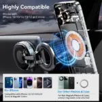 360° Foldable Magnetic Car Phone Mount - Image 3